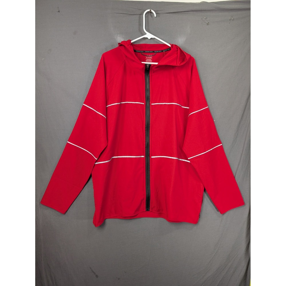 American Eagle Tackma Red Reflective Full Zip Hooded Jacket XL